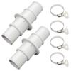 Набор адаптеров-соединителей для шланга бассейна для пылесоса Практические аксессуары для муфты подключения фильтрующего шланга