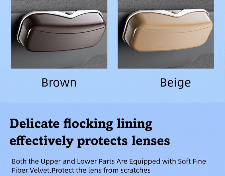 Car Sun Visor Eyeglasses Case & Card Holder