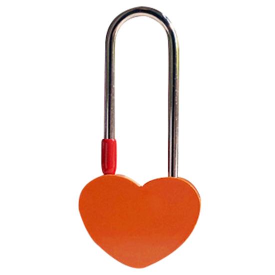 Модный замок в форме сердца, однотонный, износостойкий, компактный, навесной замок с пожеланиями, пара