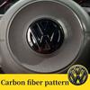 Новая черная глянцевая накладка на эмблему руля Volkswagen для Golf 7 Rline логотип черный для рулевого колеса