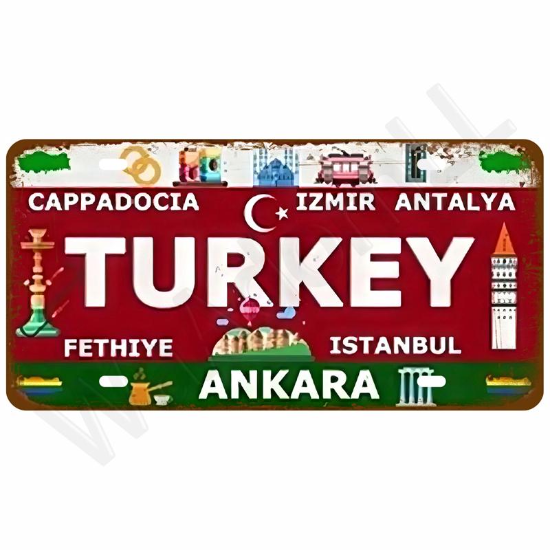 Retro Metal Sign Wall Art Mural Aesthetic Room Home Decor Items Poster Vintage Metal Plate Garage Decoration Tin Sign Plates Bar