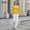 ZIAI 2023, весенняя женская куртка, короткий плащ, простой пуловер, женское пальто, простые повседневные качественные ветровки, куртки ZS-30011