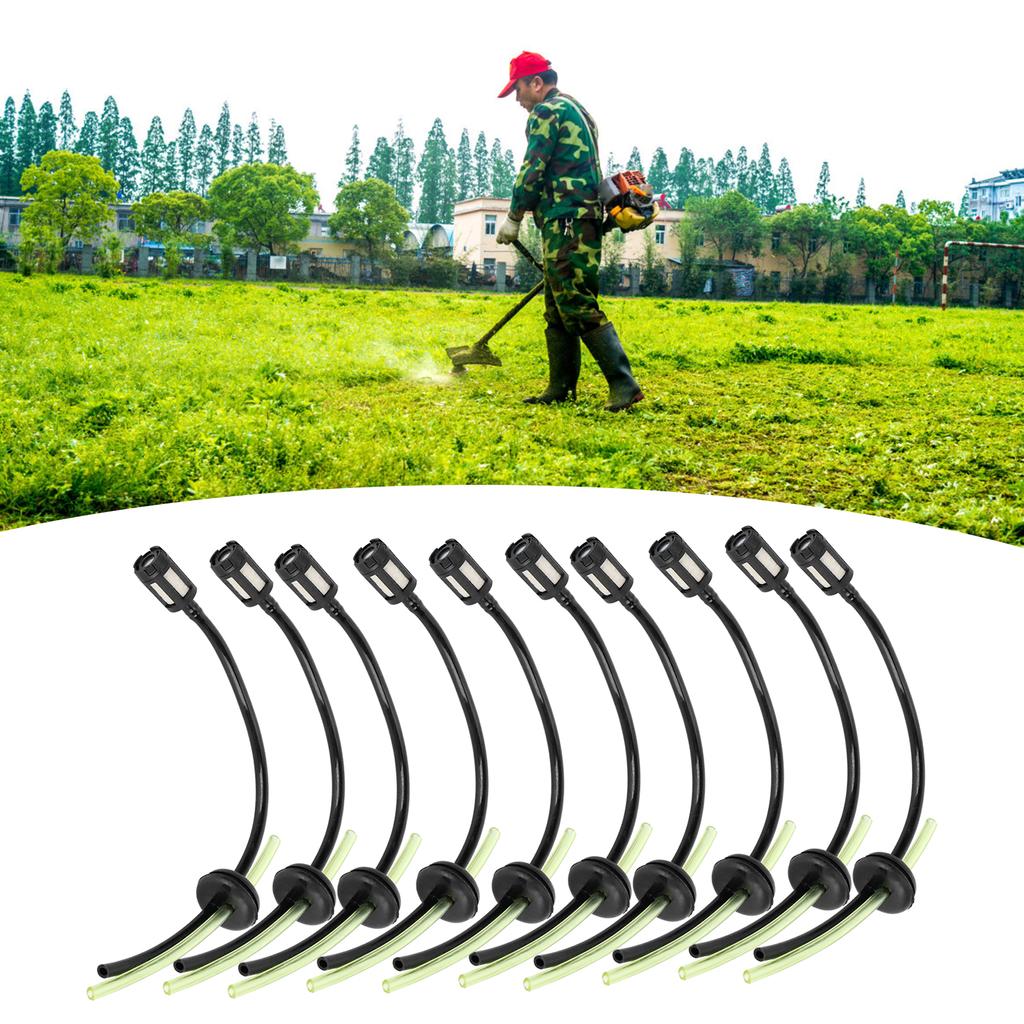 10Pcs Fuel Filter Hose Assembly Kit Replacement for GX35 Lawn Mower Brush Cutter Parts