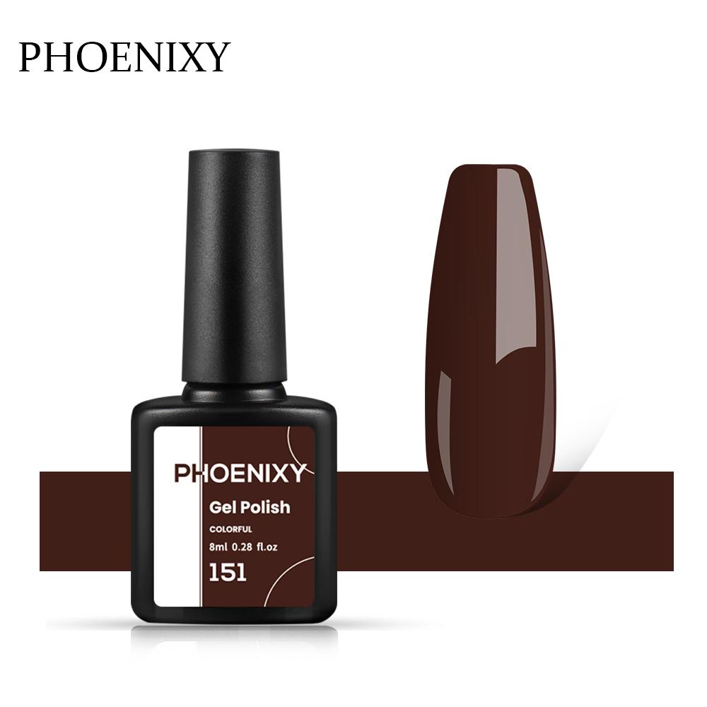 PHOENIXY, 60 цветов, гель-лак для ногтей, долговечный гель-лак, верхнее базовое покрытие, полуперманентный гель-лак, дизайн ногтей «сделай сам»