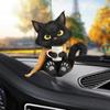 Cat Pendant Hanging Ornament for Car Realistic Animal Shape Acrylic 2D Cat Pendant for Rearview Mirror Windows Bags Keys Car Accessories