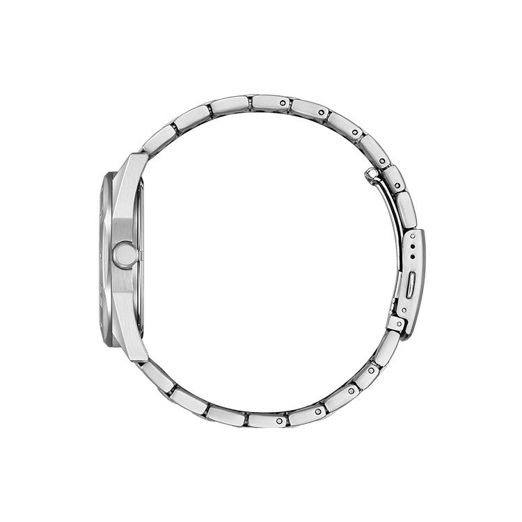 Citizen Кварцевые часы Eco Drive с питанием от света, стальной ремешок, 41 мм, унисекс, зеленый циферблат BM7630-80X