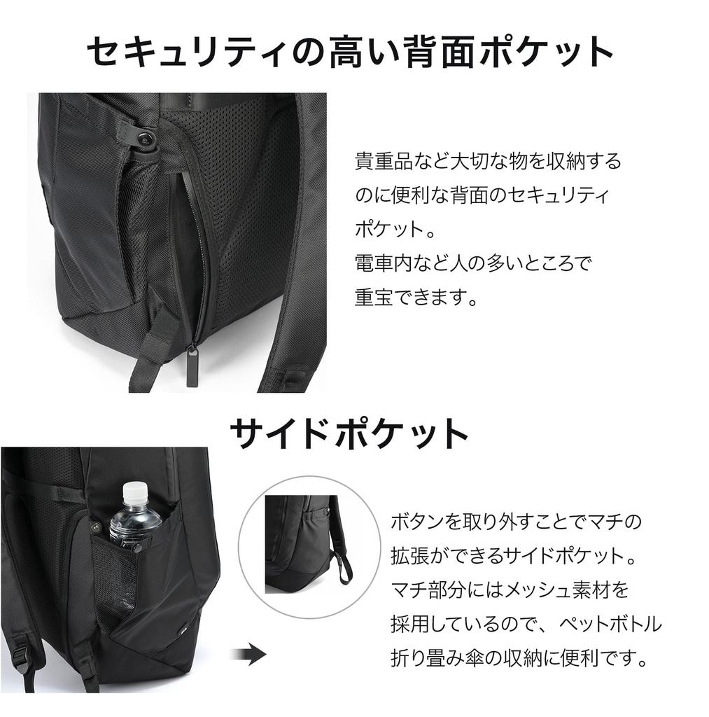 Ace Gene Business Backpack, Rugmaster 2, B4 Size Storage, 15.6-inch PC Storage, 31L, No. 17763