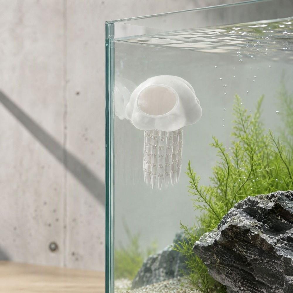 Jellyfish Shape Aquarium Hideout Cave 3D Printed Fish Tank Hiding Cave Betta Fish