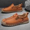 Мужские повседневные ботинки из кожи ручной работы, дизайнерская обувь, мужские кожаные низкие кроссовки для ходьбы, дышащие, Hombres