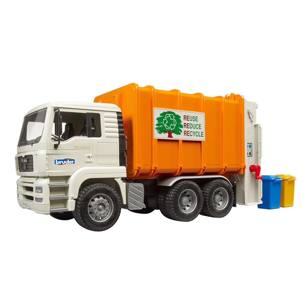 Bruder MAN Garbage Truck BR02772 ORANGE×WHITE
