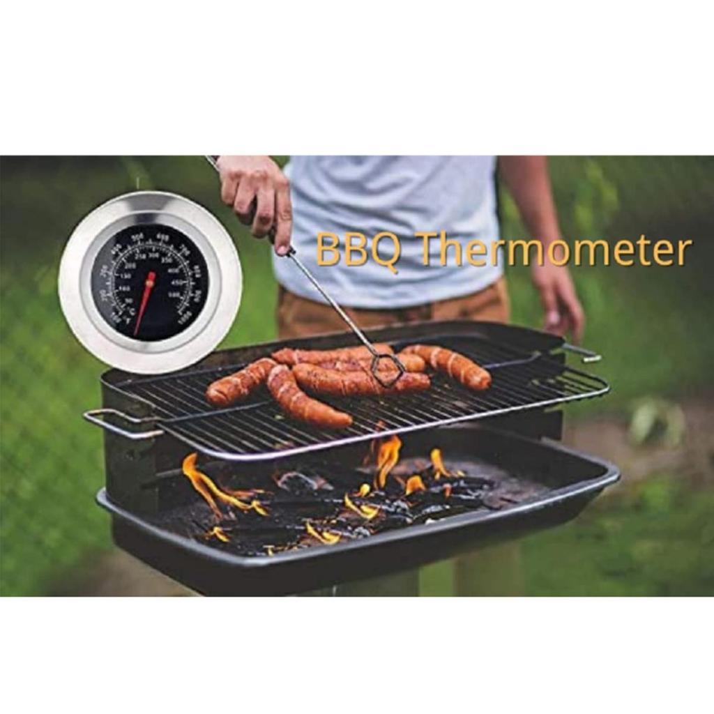 50-500℃ BBQ Grill Smoker Temperature Barbecue Gauge 3" Roast Stainless Steel Barbecue Thermometer