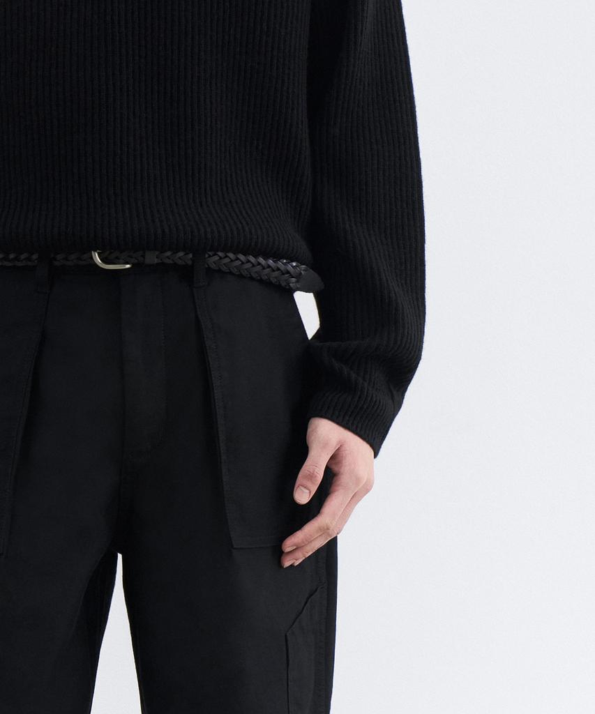 MUSINSA STANDARD Ribbed Commando Knit [Black]
