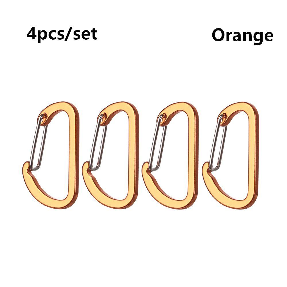 Buckle Hook Aluminum Alloy Climbing Snap Clip Outdoor Camping Keyring D-Ring Keychain Carabiner