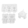DIY Mould Heat Resistant Easy Release 3D High Toughness Bear Silicone Mould for Table Ornaments