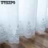Embroidery Screen Curtain Waterproof and Stain-proof Anti-UV Window Screen Translucent Privacy White Screen Curtain Home Window Decoration