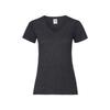 Fruit of the Loom Womens/Ladies Valueweight Heather V Neck T-Shirt