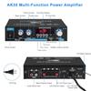 AK35 800 Вт домашние усилители мощности 2 канала Bluetooth 5,0 объемный звук FM USB пульт дистанционного управления мини HIFI цифровой усилитель стерео