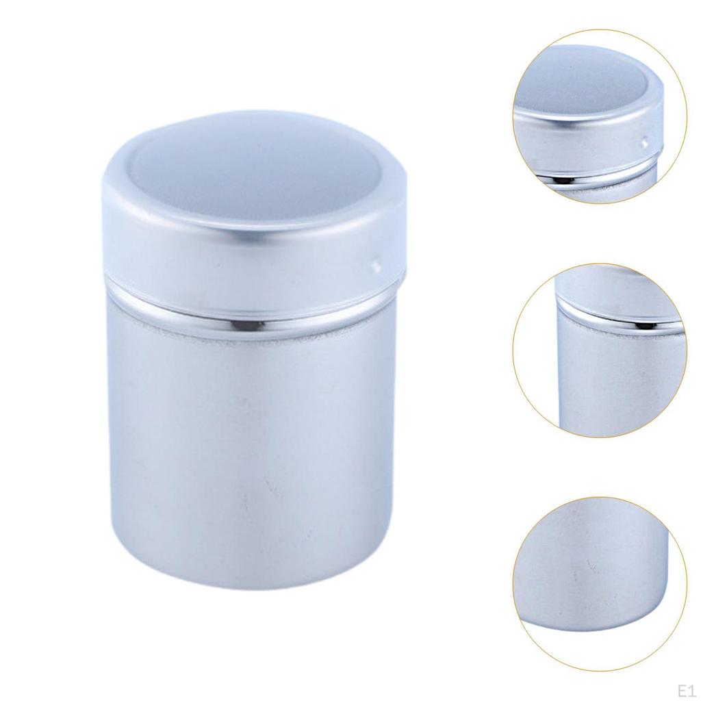 3 Pieces Chocolate Shaker Fine Mesh Powder Salt Spice Jar Sprinkler for Restaurant