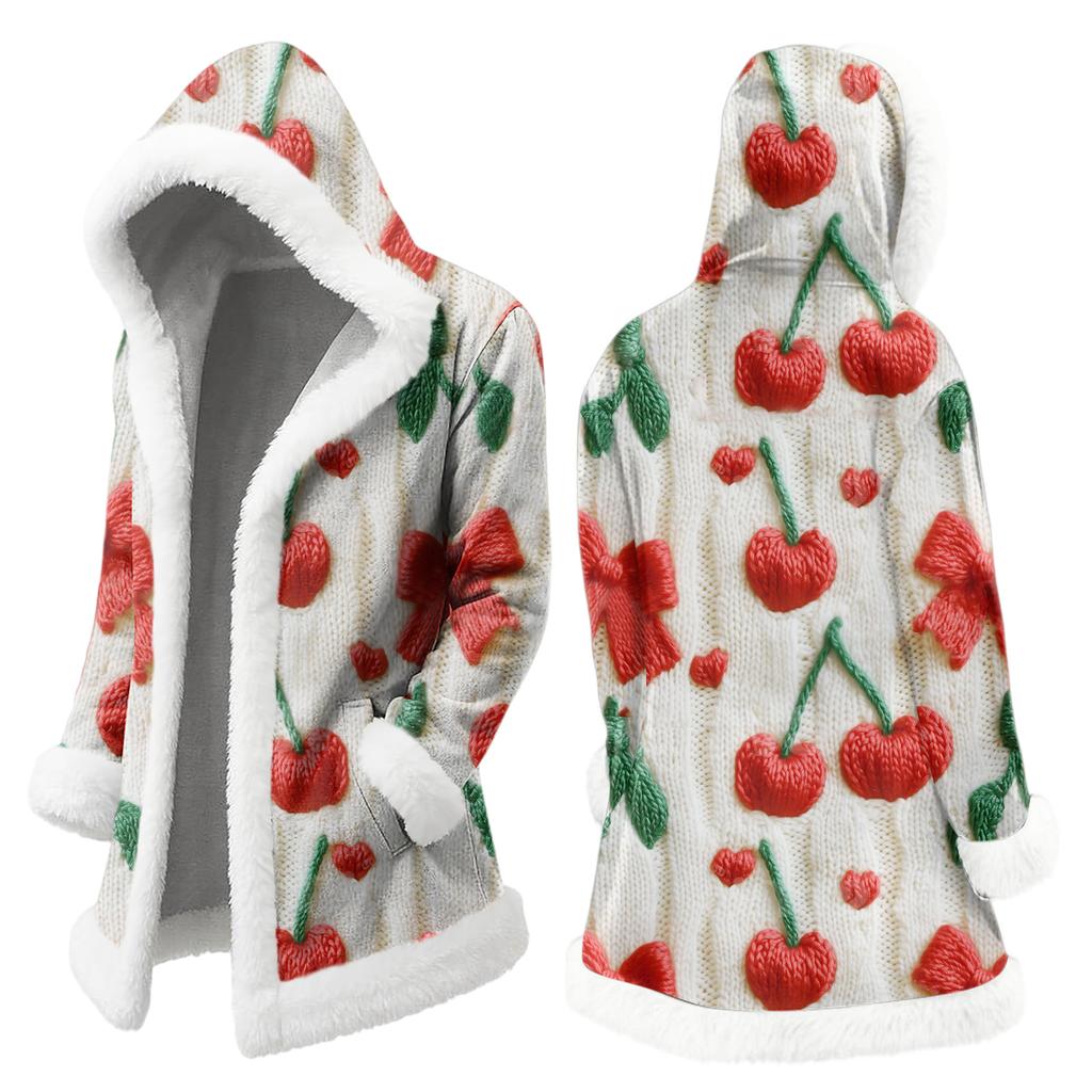 Унисекс кардиган с капюшоном и карманами, теплая верхняя одежда