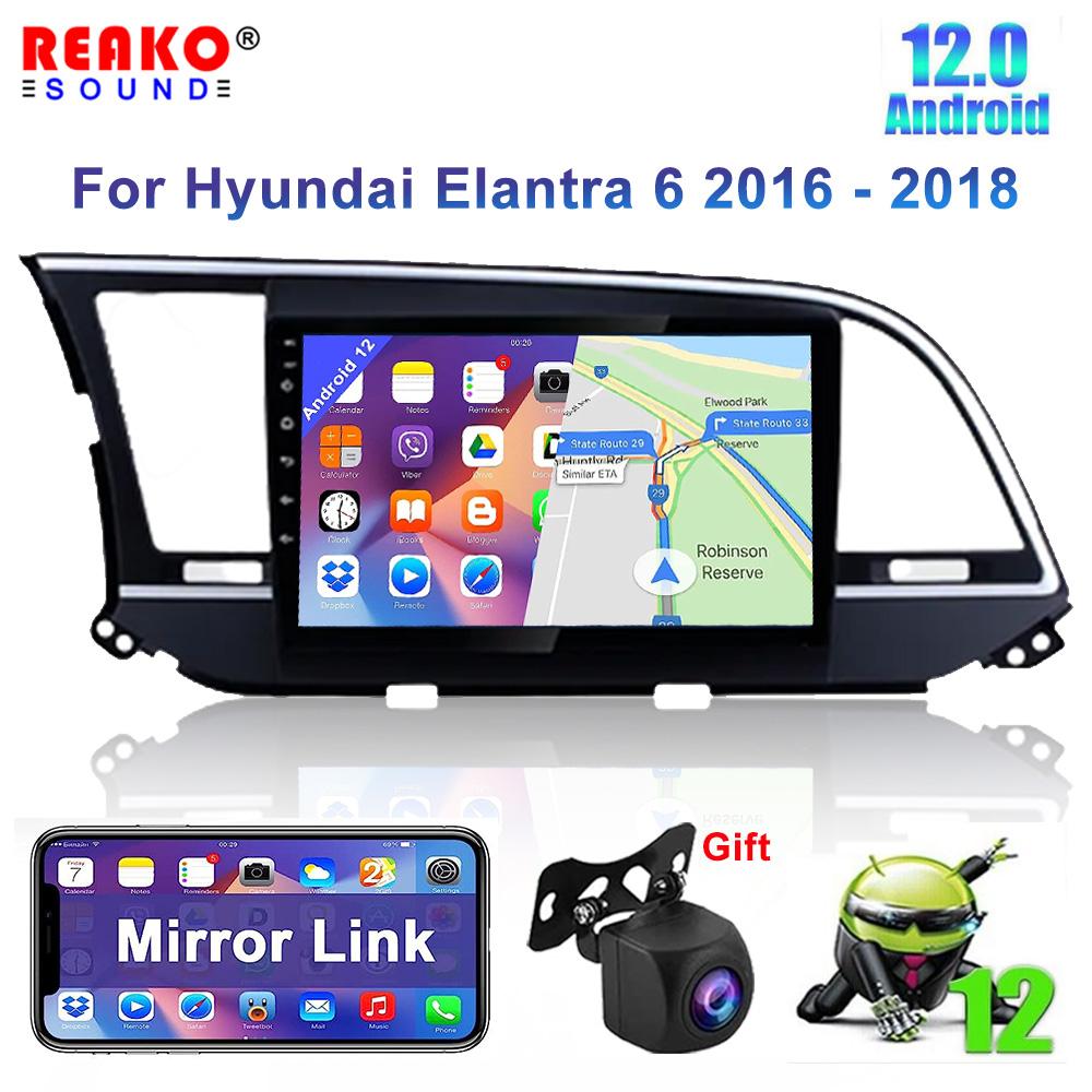 Автомобильный радиоприемник REAKOSOUND 2 Din Android 10, мультимедийный видеоплеер для Hyundai Elantra 2019, GPS-навигация, 2din Carplay, авто стерео