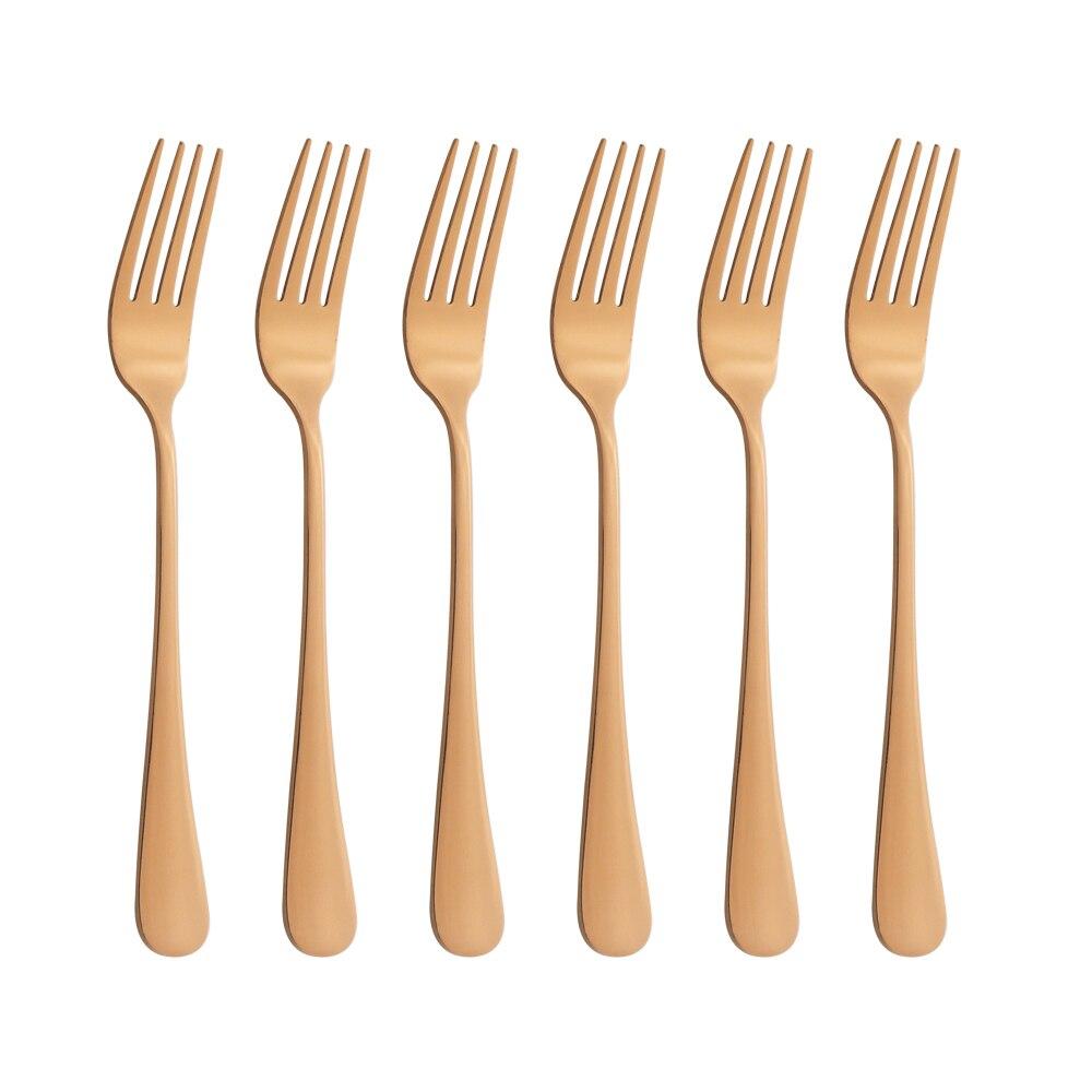 6 шт., набор столовых приборов, набор столовых приборов из нержавеющей стали, Золотая обеденная вилка, набор столовых приборов, набор столовых приборов в западном стиле, кухонная вечеринка, дом