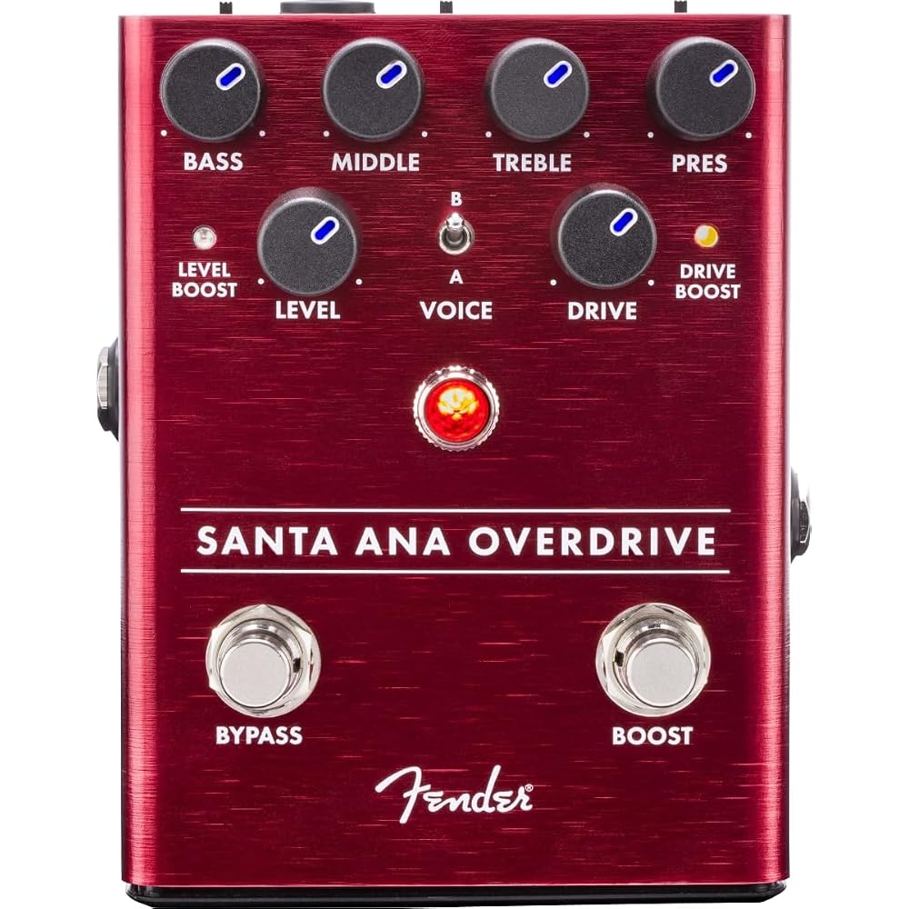 Fender Эффектор Santa Ana Педаль Овердрайва (батареи не включены)