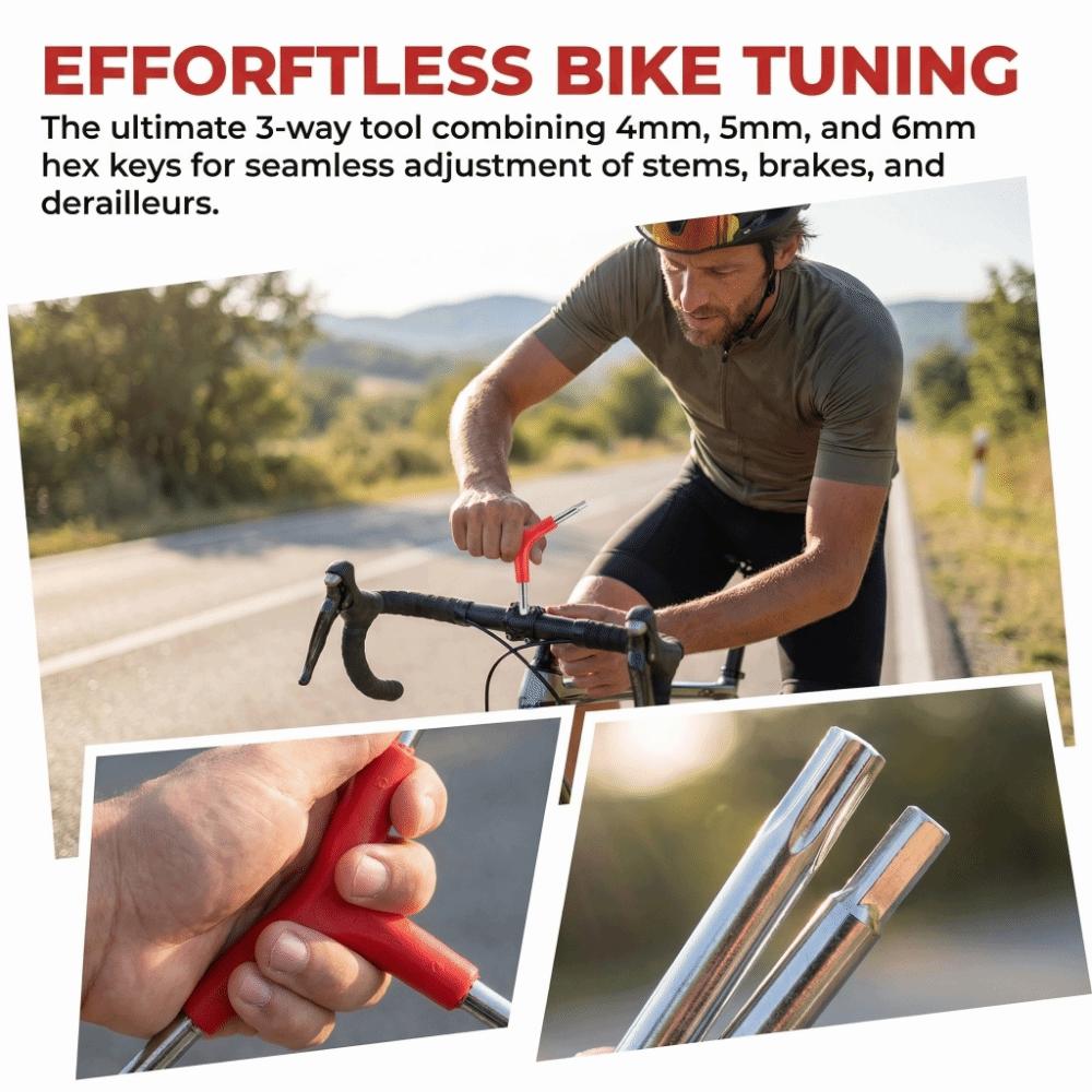 4PCS Lightweight Three Way Hex Wrench Y-Shaped Inner Hex Wrench Bike Hex Wrench Cycling Repair