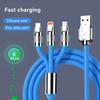 Портативный USB-кабель для быстрой зарядки, цветной зарядный кабель для флэш-памяти 3-в-1