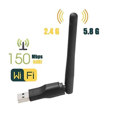 Карта беспроводного адаптера USB 802.11n Wi-Fi Ethernet со скоростью 150 Мбит/с и антенной 2 дБи