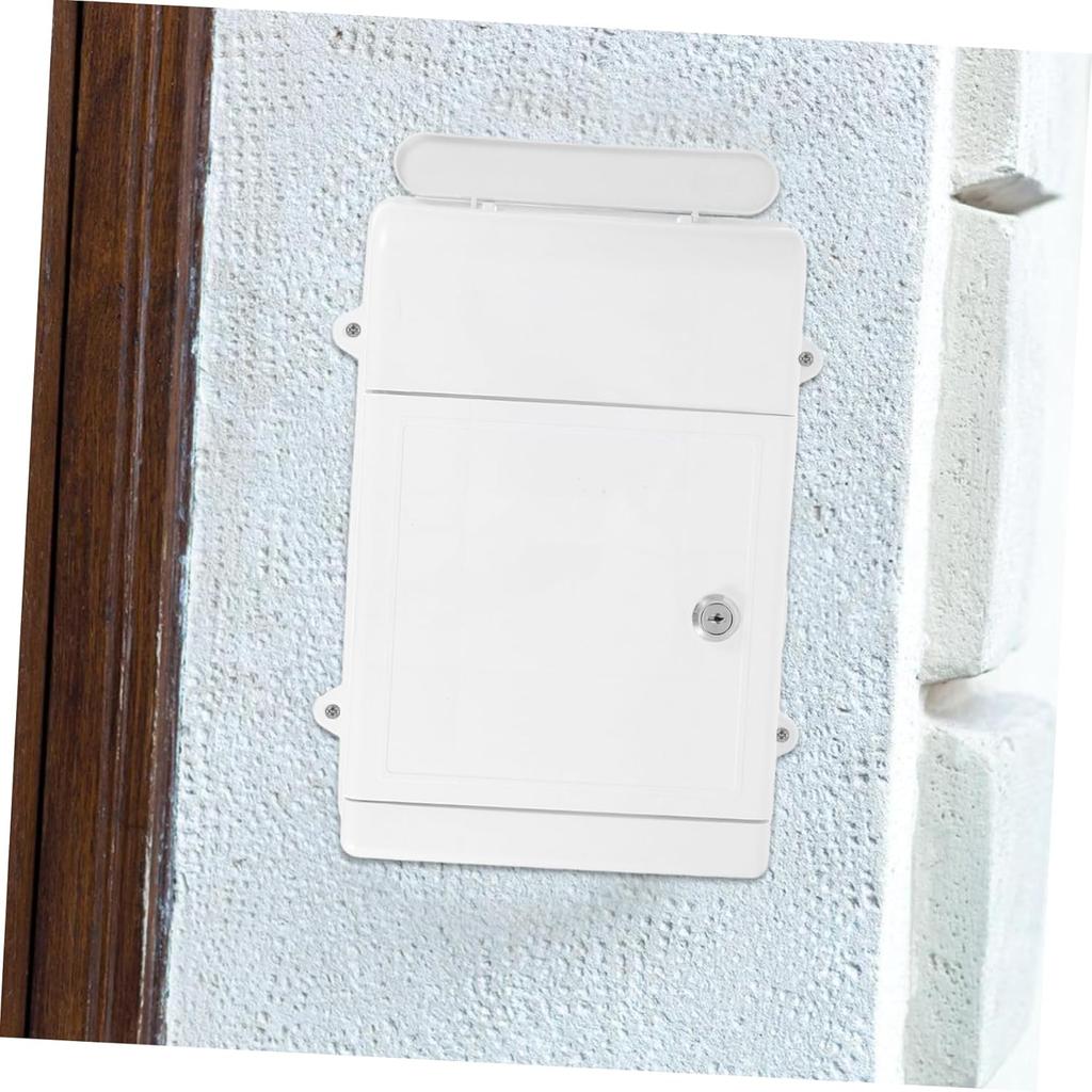 Запираемый настенный почтовый ящик Angoily Ящик для предложений с ключами Пластиковая урна для пожертвований с прорезью для благотворительных карт Сбор денег для голосования