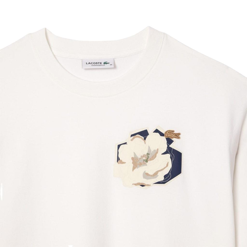 Lacoste Womens/Ladies Flower Cotton Oversized T-Shirt