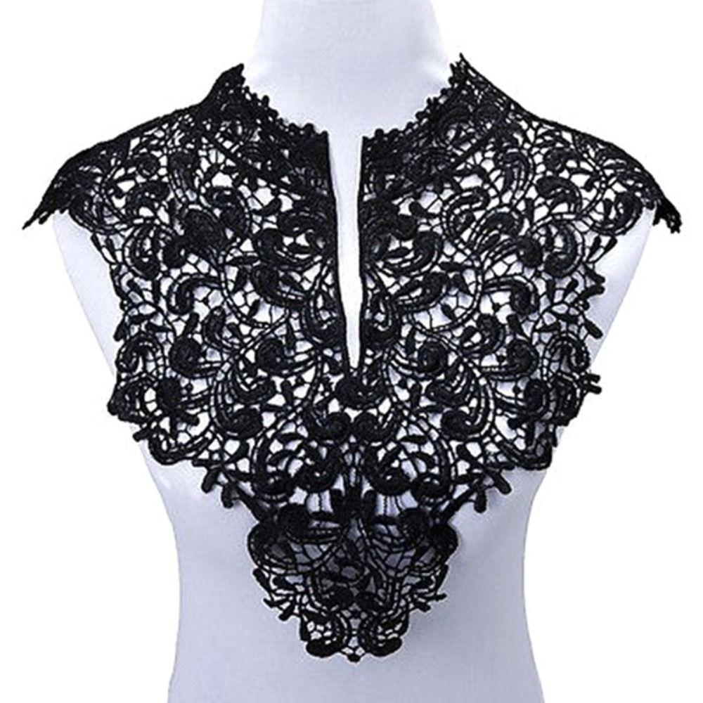 Detachable Lace Neckline Embroideried Fabric Apparel Accessories Women Clothes EMA