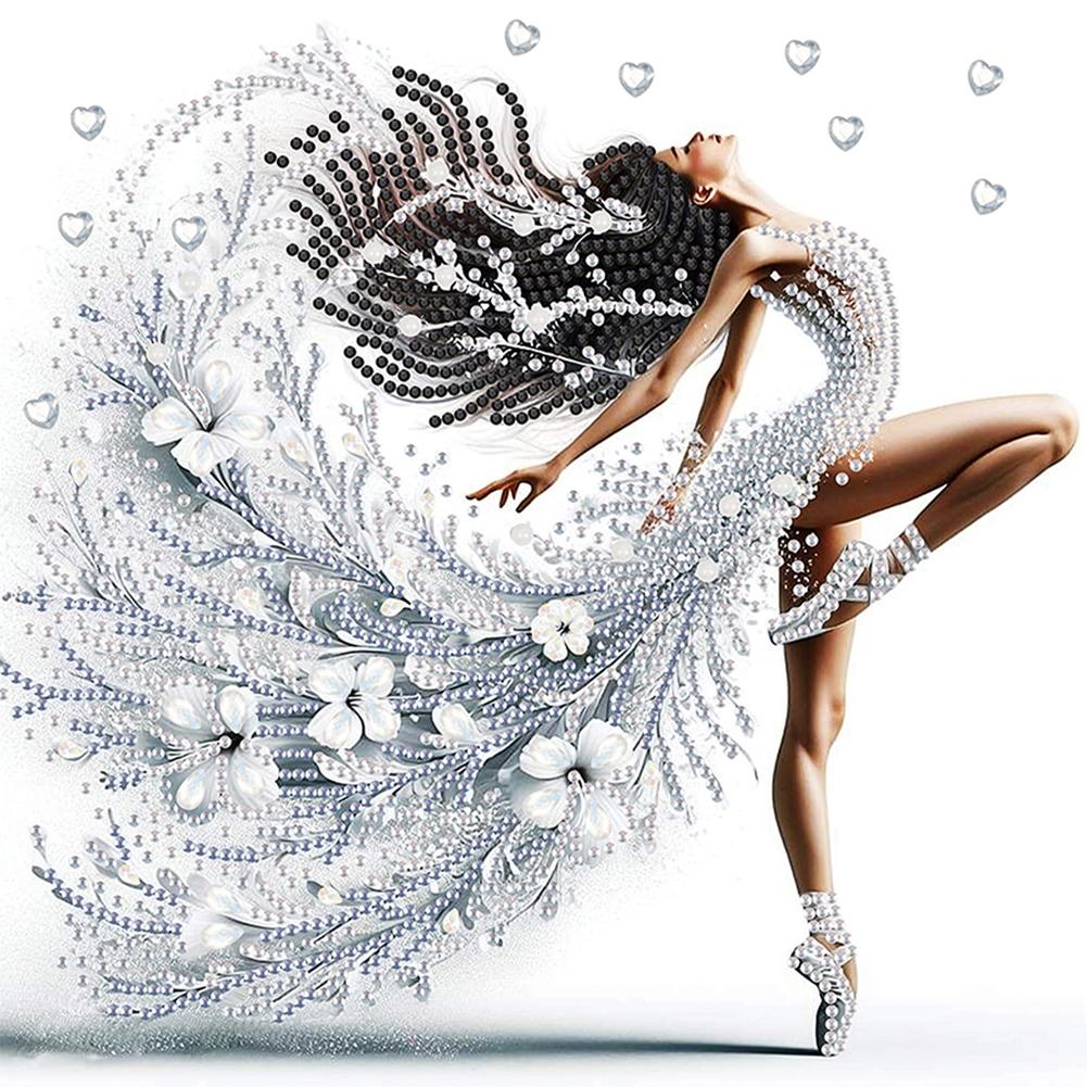 Набор для алмазной вышивки 5D DIY с частичной выкладкой специальными стразами, украшение для искусства, красивая девушка, украшение для дома, рождественские подарки на день рождения, 30x30 см