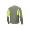 Li-Ning Color Block Fleece Pullover Sweatshirt Men Sweatshirts Mixed-Color Smoke-Green AWDU063-3