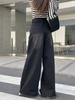 Мешковатые джинсы Hot Girl Femenina Y2k Street Vintage Washed To Make Old Fried Straight Wide-Bar Denim Брюки для женщин