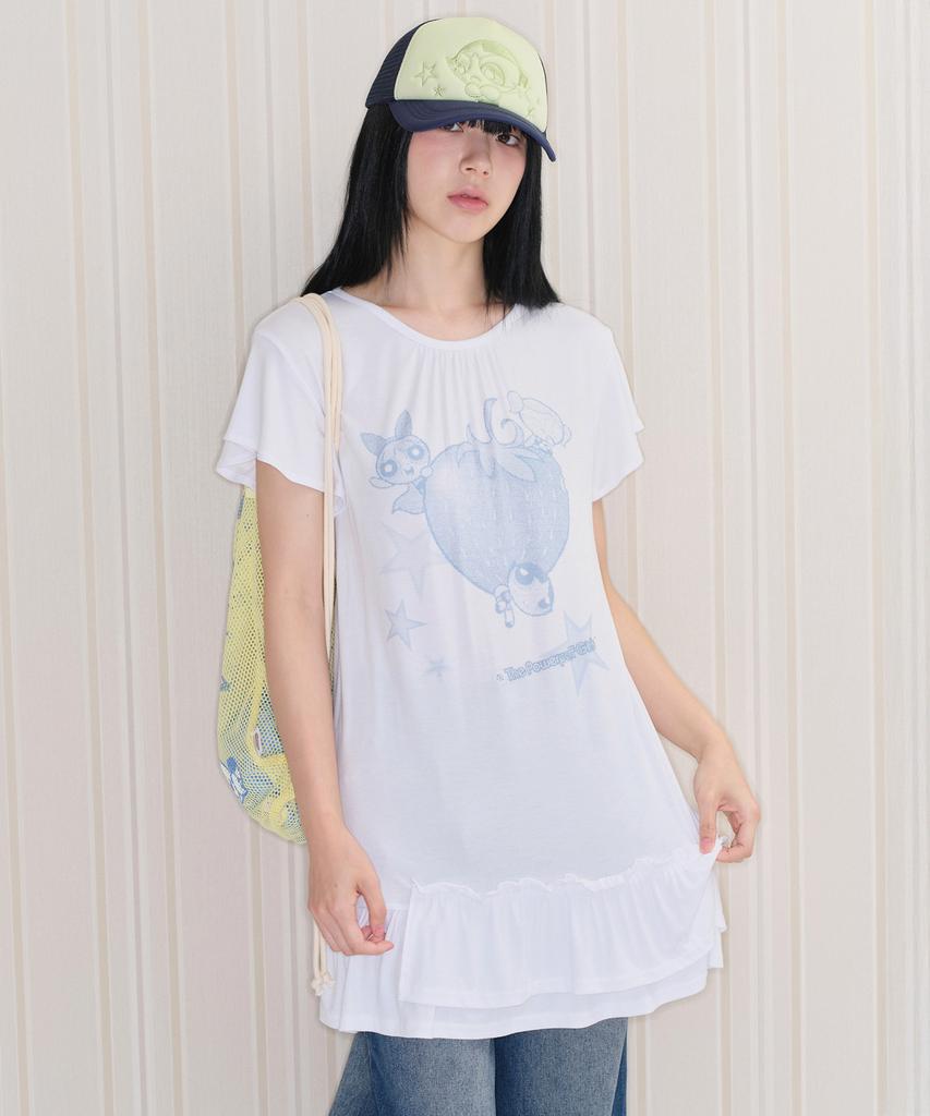 Ames Worldwide Ppg Ruffle Mini Dress White