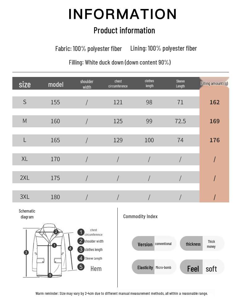 Женский пуховик средней длины Fengxun FXJH8970