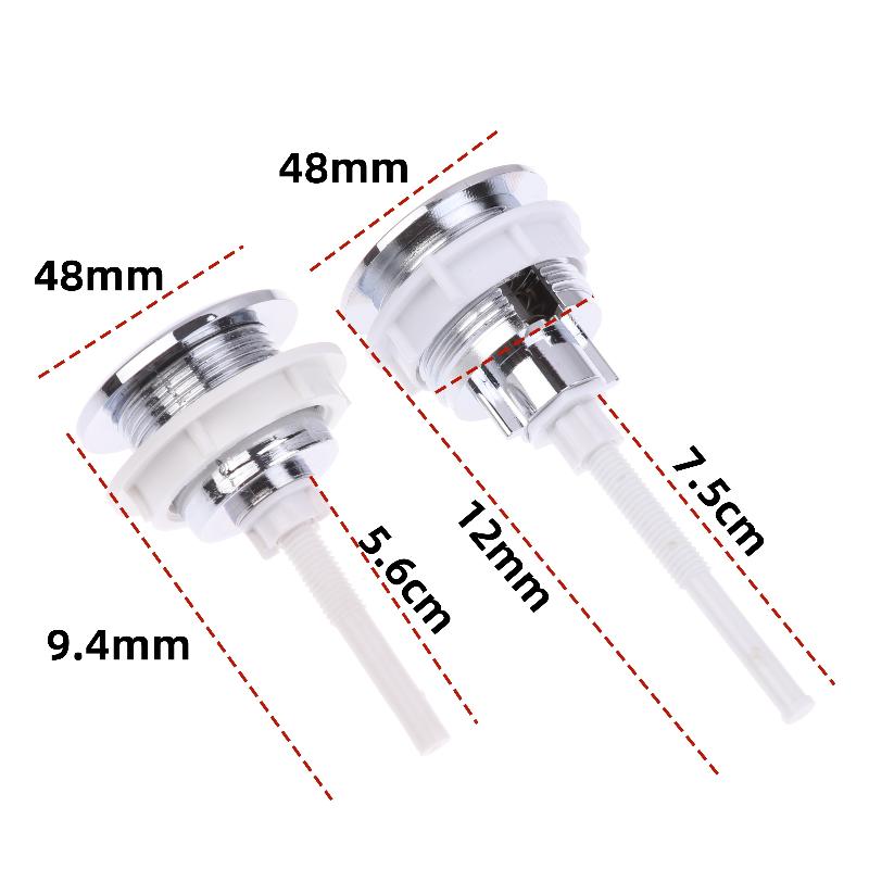 1 Piece Toilet Tank Push Button For Home Toilet Seat Corrosion-Resistant Single Button Toilet Water Tank Accessories