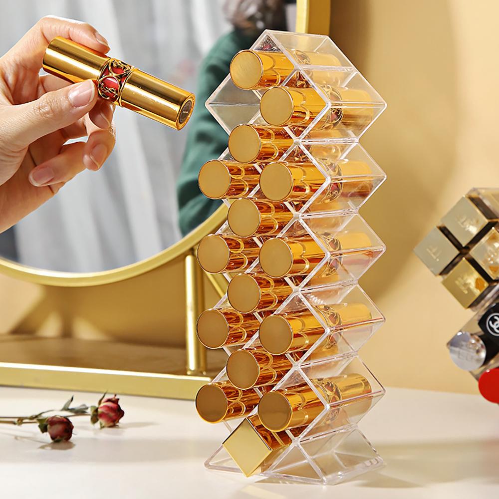 Пылезащитный ящик для хранения косметики, подставка для косметики, держатель для блеска для губ, органайзер для помады