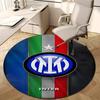1pc I-Internazionale Milano  Print Round Carpet Chair Round Carpet Suitable for Bedroom Living Room Home Decorative Carpet