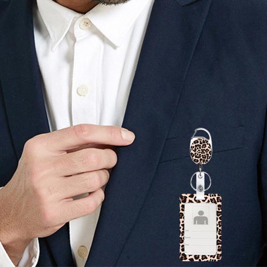 Держатель для бейджа, выдвижная катушка с ремешком-карабином, зажим для офисного персонала, зажим для карточек, держатель для бейджа, офисные принадлежности