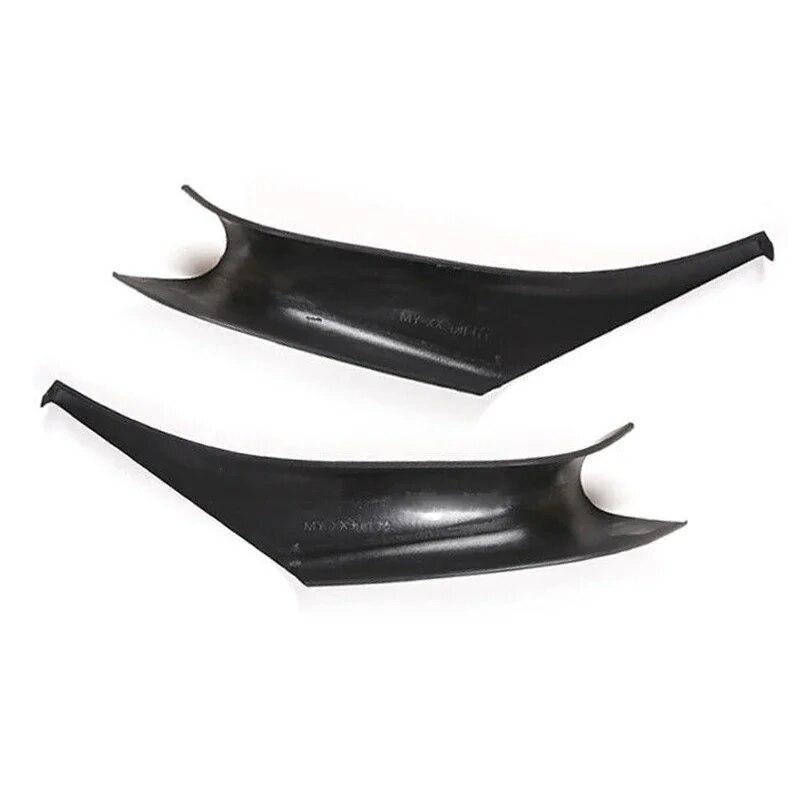 For BMW X3 X4 G01 G02 2018-2022 Interior Inner Door Handle Trim Cover Carbon Fiber Look Black ABS Plastic