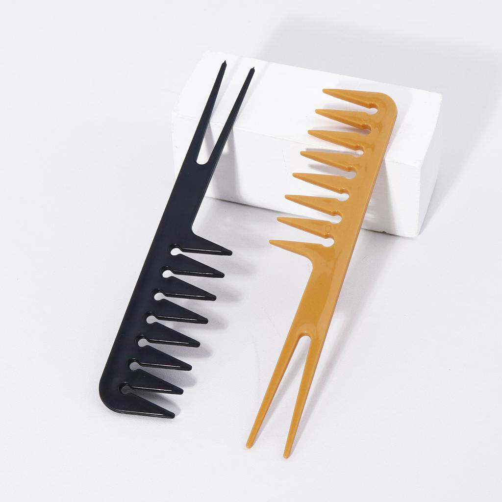 1 шт. профессиональная расческа с широкими зубьями, удобная ручка из АБС-пластика, инструмент для укладки волос, специально для париков из натуральных волос