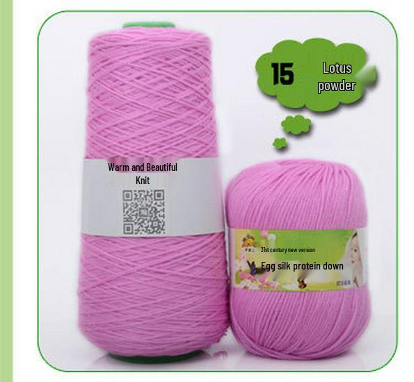 Детская пряжа из хлопка с протеином шелка для вязания и вязания крючком шарфа