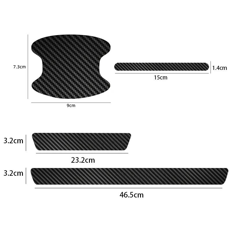 2025 Hot Automotive Threshold Bar with Door Handle Bowl Scratch Protective Sticker For Volkswagen VW GOLF Polo Tiguan JETTA GTI