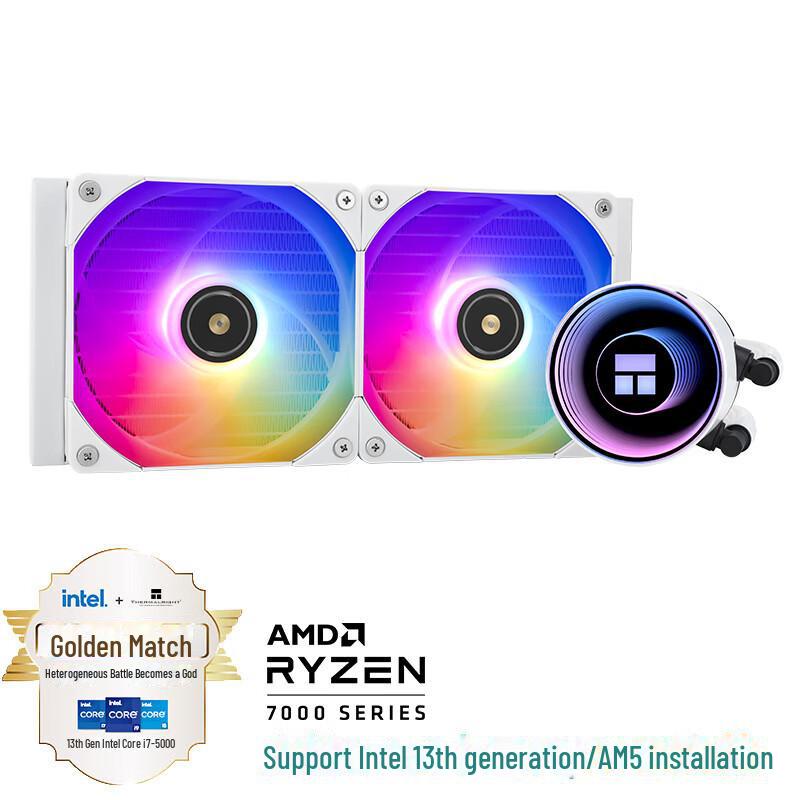 Водяной кулер для процессора Limin ARGB FN240/FN360, черный и белый