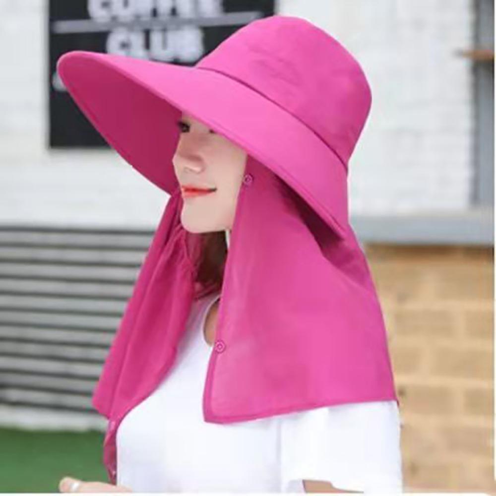 Detachable Neck Sun Visor Hat UV Protection Face Mask New Sunscreen Hat Women