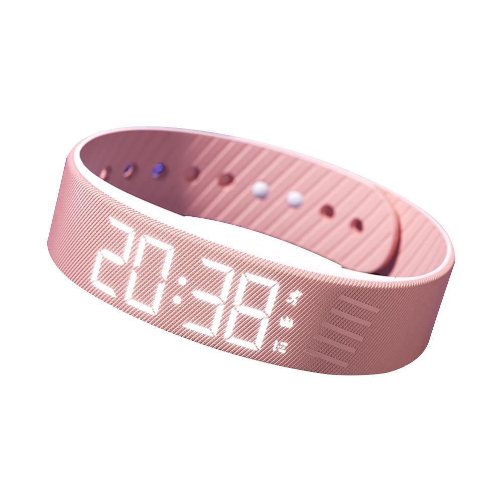 LED Digital Alarm Bracelet Adjustable Vibrating Alarm Smart Fitness Wristbands  for Students
