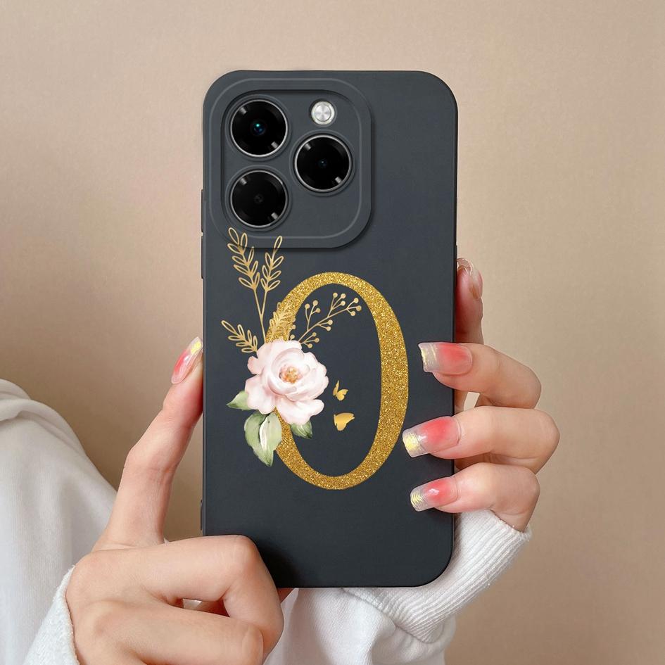 Мягкий чехол для телефона Infinix Note 40X Hot 50 Pro Plus 50i Smart 9 Чехлы с цветочным принтом и модным эстетическим узором жидкий силикон противоударный для Infinix