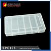 China Factory Organizer Compartment Parts Container clear Plastic Storage Box with  Removable Divider